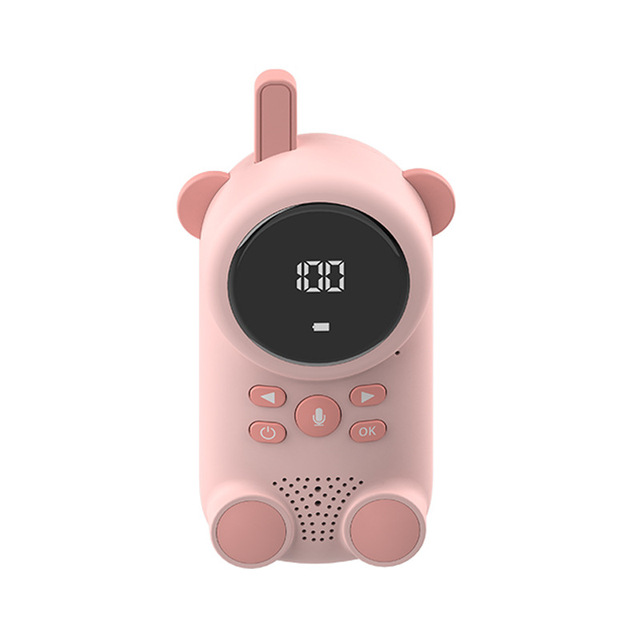 Mini Walkie Talkie For Kids 1.5KM Range With Display Plastic Toy For 4-6 Years Old Children