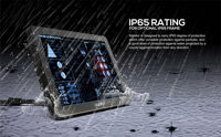 Robuste 10.1 pouces 1500 nits Affichage Extérieur Industriel Étanche Capacitif Écran Tactile Moniteur Ip65 Marine lcd moniteur