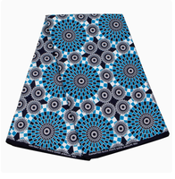 Tela africana estampada en cera, 100% algodón, Ankara Java Hollandaise tradicional, 6 yardas, RTS