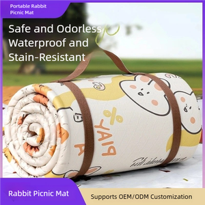 Tapis de pique-nique pour enfants en tissu Oxford, imperméable, anti-humidité, antidérapant, lavable en machine, motif dessin animé, pour plage et <span class=keywords><strong>camping</strong></span>, YX-H1-<span class=keywords><strong>06</strong></span> - Product Image 2