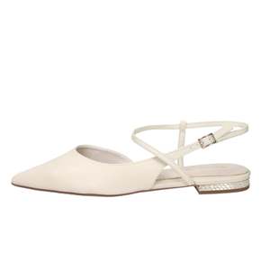 Sandalias Tamaris Donna con Tira Trasera, Tacón Plano de 1 cm, Color Panna, Talla 40 - Product Image 1