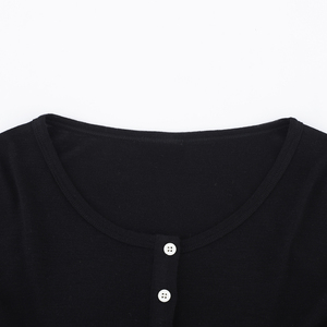 <strong>Women's</strong> 100% Merino Wool Fashion Comfortable Breathable Wrinkle Resistant High Quality Long Sleeve <strong>Henley</strong> <strong>Shirt</strong> - Product Image 3