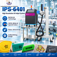 Imprimante jet d'encre UV en ligne IPS-6401, machine d'impression UV à données variables, machine de codage de boîtes en carton PIJ, code QR 0,5-1,2 mm