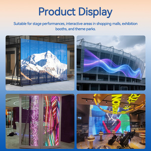 Pantalla LED Transparente para Ventanas, Video Wall Publicitario, Pantalla LED Transparente HD P3.9-7.8 para Centros Comerciales - Product Image 6