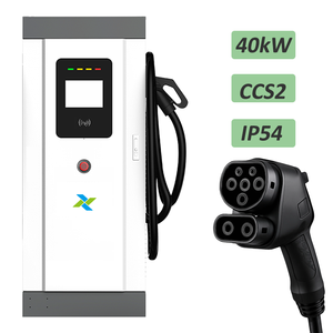 40kW Dc tumpukan pengisian daya cepat dengan layar Lcd komersial dan industri stasiun pengisi daya Ev DC CCS2 konektor tunggal - Product Image 6