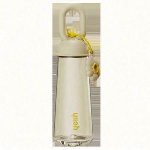 Petal-Shaped 500ml Reusable Water <b>Bottle</b> with Anti-Corrosion Coating and Straw Cap - Product Image 5