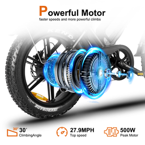 Bicicleta Eléctrica de Montaña QMWHEEL V20 Pro de 20 Pulgadas, Envío Rápido desde Almacén en la UE, 48V <span class=keywords><strong>MTB</strong></span>, Bicicleta Eléctrica V8 con Frenos de Disco Dobles, Bicicleta Eléctrica con Llantas Anchas - Product Image 5