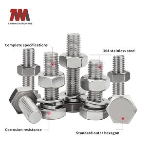 Nhà máy Taming cung cấp chất lượng cao bằng thép không gỉ Carbon din933 Hex bu lông Bộ máy giặt hạt tiêu chuẩn ANSI bu lông độ dài khác nhau - Product Image 6