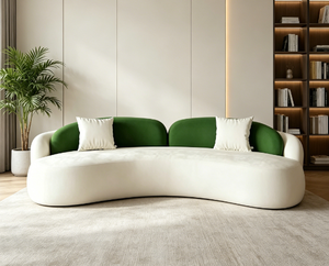 Juego <span class=keywords><strong>de</strong></span> Sofá <span class=keywords><strong>de</strong></span> Tres Plazas con Patas <span class=keywords><strong>de</strong></span> Madera Maciza, Diseño Nórdico Moderno y Minimalista, Tapizado en Tela Tecnológica para Salas <span class=keywords><strong>de</strong></span> Estar Pequeñas y Hoteles - Product Image 1