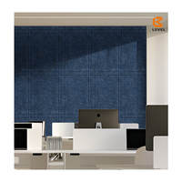 Ecologisch verantwoorde polyester akoestische panelen ASTM E84, effen PET akoestische panelen voor kantoorwanden