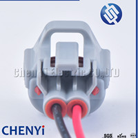 2 Pin colokan injektor bahan bakar konektor tahan air Pigtail 6189-0670 untuk Lexus Cefiro Izusu
