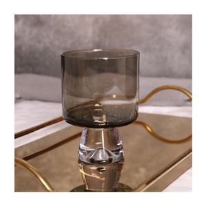 Nouvel arrivage de verres <span class=keywords><strong>à</strong></span> liqueur en cristal faits <span class=keywords><strong>à</strong></span> la main de couleur personnalisée avec fumée translucide cocktail chaud Mocktail petits quantité minimale de commande - Product Image 1