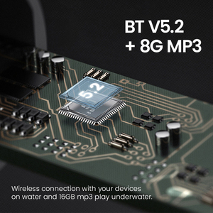 Водонепроницаемые <span class=keywords><strong>Bluetooth</strong></span>-наушники X2 IP68 с костной проводимостью и памятью 8 ГБ, беспроводные наушники OWS Open-Ear для спорта и велоспорта - Product Image 3