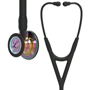 Estetoscopio de diagnóstico <span class=keywords><strong>Littmann</strong></span> <span class=keywords><strong>Cardiology</strong></span> IV, estetoscopio con acabado arcoíris de alto pulido, vástago de humo de Tubo negro, 3M, 6240 - Product Image 1