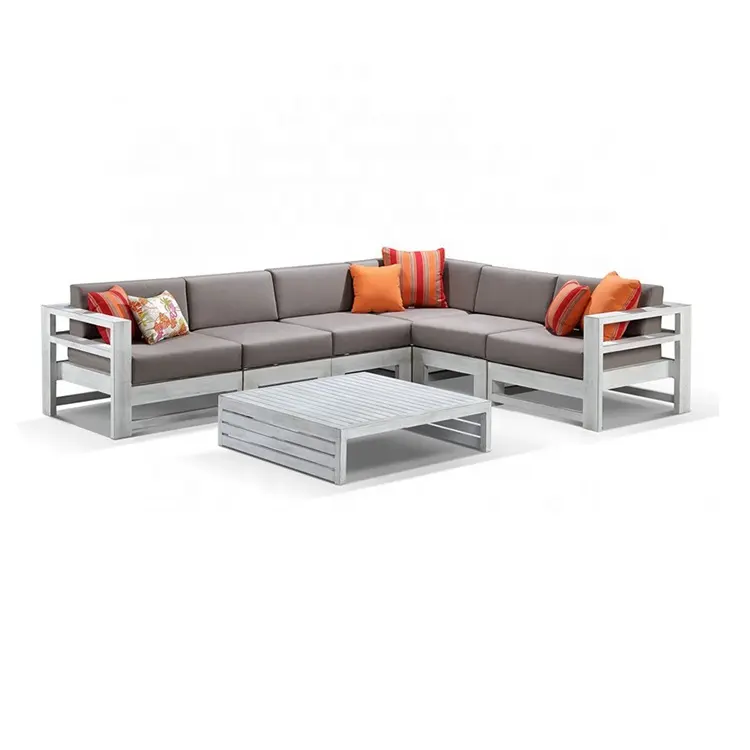 outdoor aluminum lounge chairs modern patio sofa set cushion terrace sectional couches sofa garden furniture