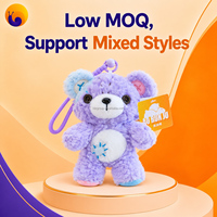 Pendentif en peluche ours en lavande, mini breloque douce, fabrication OEM ODM, vente en gros, fabricant de jouets cadeaux