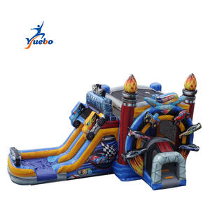 Castillo Inflable con Tobogán <span class=keywords><strong>de</strong></span> Carreras, Casa <span class=keywords><strong>de</strong></span> Brinco Inflable Comercial, Castillo Inflable con <span class=keywords><strong>Parque</strong></span> Acuático - Product Image 1
