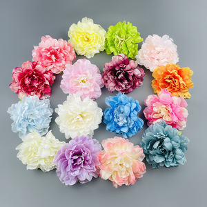 Tête de fleur de pivoine française 16 cm en soie, fleur artificielle, décoration de mariage, accessoires de décoration intérieure - Product Image 1