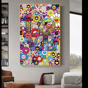 פרח בלום אהבה חמה קיר תמונות בד ציור בית תפאורה Cuadros סלון קישוט - Product Image 2