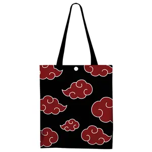 Drucken Sie niedliche Einkaufstasche Kakashi Red Cloud Jujutsu Kaisen SPY X FAMILY Anime Canvas Bag