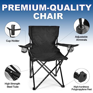 Chaise de camping pliante portable et légère de haute qualité pour la randonnée, les voyages, la plage et les pique-niques – Vente en gros usine - Product Image 3