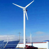 Bon prix générateur de système d'énergie éolienne 220v/380v kits de système d'énergie éolienne sur/hors réseau 100Kw 50kw 10kw axe d'horizon d'éolienne