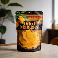 Herbruikbare, geurbestendige, recyclebare, anti-oxidatie, meerlaagse composiet, glanzende ziplock staande zak voor gedroogd fruit in diverse kleuren