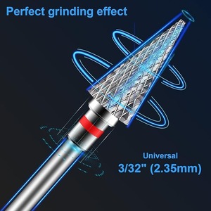Brocas para Uñas Acrílicas, Brocas de 3/32" para Uñas, Brocas Eléctricas Profesionales para Uñas para Uso en Casa o Salón/Fine - Product Image 4