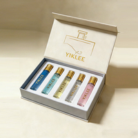 Caja de Embalaje de Perfume Personalizada de Fábrica, Caja de Papel Rígida Magnética de Primera Calidad con Textura para Probador de Fragancias
