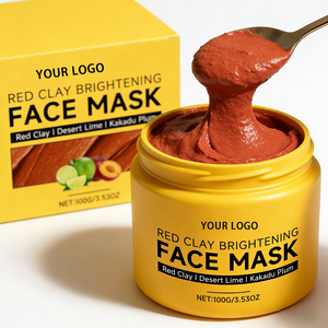 Nuova Maschera Viso per la Cura della Pelle 2026, Detergente per Pori, Detossificante e Illuminante con Argilla Rossa - Product Image 1