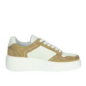 Scarpe da ginnastica autunnali bianche/Beige Ne835 a ammortizzazione bassa leggero stile Soft Mesh scarpe da passeggio usa e getta per camminare comodamente - Product Image 4