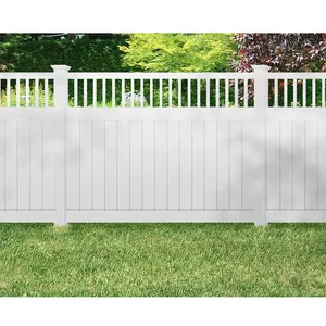 Sam-UK heißer Verkauf einfach zu montieren UV-beständige PVC-Kunststoff billige Garten platten weiß 4 ft Vinyl Zaun