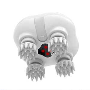 Mini Octopus Head Massager K116 White Plastic Red Light Kneading Scalp Therapy Device USB Powered - Product Image 1