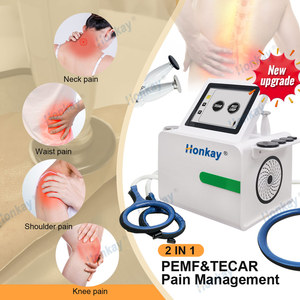 Máquina Profesional 2 en 1 de Terapia PEMF y <span class=keywords><strong>Tecar</strong></span> RF para Alivio del Dolor, Dispositivo de Fisioterapia Magnética con Potencia Ajustable para Humanos y Caballos - Product Image 4