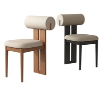 Chaise de salle à manger pliable portable STG en bois massif de chêne, rembourrée en cuir, pour la maison, l'hôtel, le restaurant