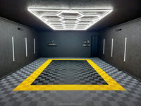 Dalle de sol pour garage, atelier de lavage de voitures, carrelage de garage à emboîtement en PP, pont 40*40*1.8cm, antidérapant pour magasin de détail de voitures