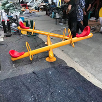Nouveau design, cheval à bascule en métal pour enfants, 4 places, jouets de balançoire pour aire de jeux, parc d'attractions