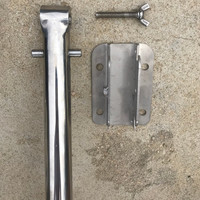 Nouvelles roues de tableau arrière pliables en acier inoxydable pour le lancement de bateau kayak canoë dériveur gonflable canotage vente au détail