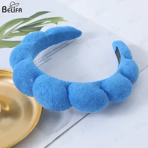 Mới Tùy Chỉnh Twist Bọt Biển Tóc Headbands Spa Hairbands Cho Phụ Nữ Vải Ban Nhạc Đầu Cho Da Mặt Trang Điểm Tóc Hoop