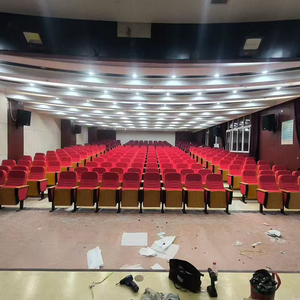 Sillas de Conferencia para <span class=keywords><strong>Muebles</strong></span> Comerciales, Silla Moderna de Tela Plegable para el Hogar, Oficina, Escuela, Auditorio, Iglesia, Acolchada - Product Image 2