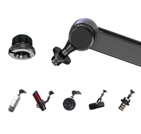 Support de microphone durable de qualité avec câble trou caché et support de téléphone support de tablette pc en option pour le montage sur table de bureau