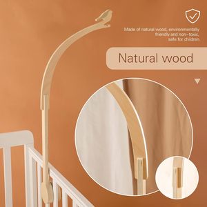 Soporte Natural para Cuna, Accesorio de Madera para Bebé, Colgante de Campana de Cama - Product Image 4