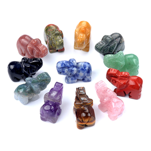 Mini <strong>Crystal</strong> Elephants Carving <strong>Animals</strong> 1 Inch Gemstone <strong>Animal</strong> Carved Elephant Quartz <strong>Crystal</strong> Carvings for Home Decoration - Product Image 1