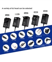 Adaptateur secteur 12V 2A, norme américaine, certifié UL/FCC/CE, chargeur pour masseur, barre lumineuse LED, lecteur de photos numériques, 24W
