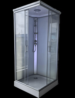 Cabines de douche modulaires préfabriquées de luxe pour hôtels, avec verre et receveur de 8 mm, petits modules de salle de bain préfabriqués