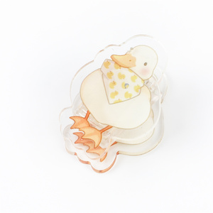 High Quality Custom Cartoon Acrylic Paper Clips Hot Selling Cute Plastic Crafts from Factories