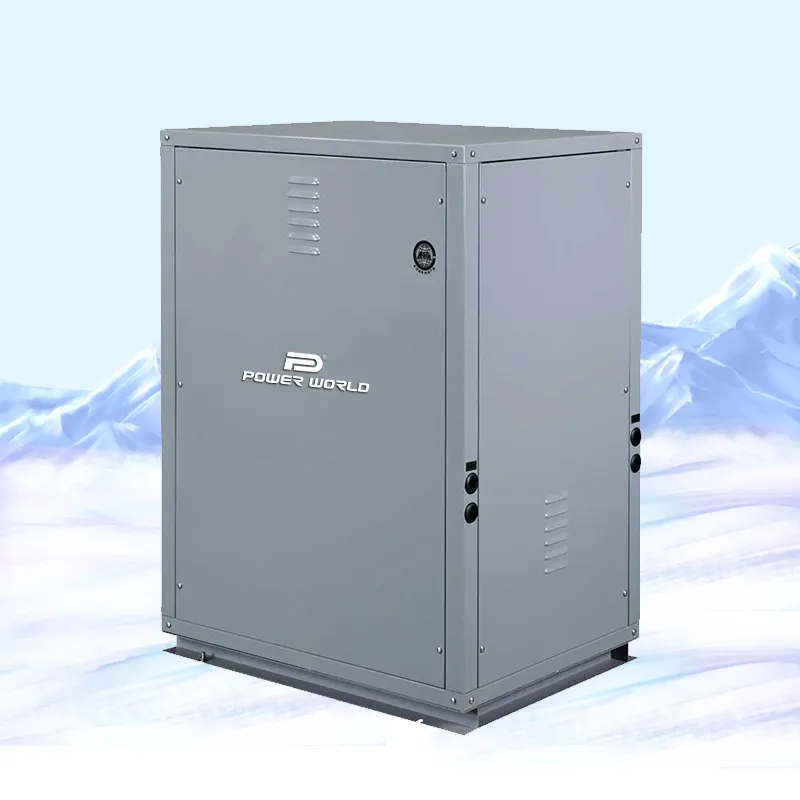 Power World geotermico hvac dc inverter pompa di calore sistema di riscaldamento e raffreddamento ad aria geotermica per la casa