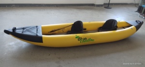 เรือ PVC เป่าลม2คนเรือตกปลาในแม่น้ำตะเข็บสองชั้นพับได้เรือคายัค3.1-4เมตรและแม่น้ำมีบริการ OEM - Product Image 3