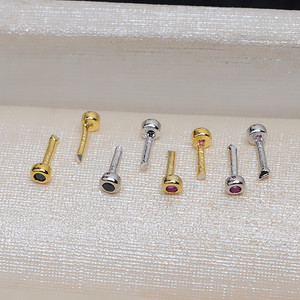 Cuentas de Plata S925 con Ojos de Pez, Rojas y Negras, Estilo Barroco, con Orificio Pasante - Juego de 10 Piezas, Accesorios para Joyería DIY, Modelo 4015 - Product Image 2