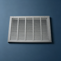 Grille de ventilation murale commerciale en acier laminé à froid de haute qualité 30*16 à lamelles fixes non réglables pour système CVC